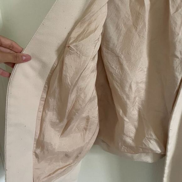 Topshop Jacket Women's 8 Molly Blazer Light Pink Workwear Casual Open Front - Picture 7 of 10